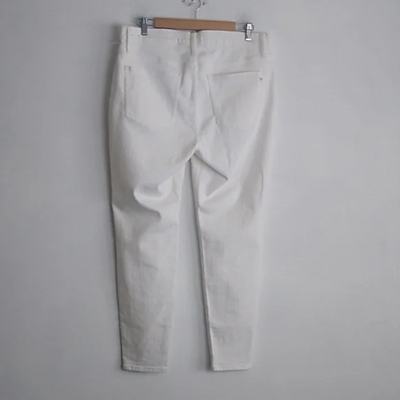 Madewell Womens High Rise Skinny Jeans Pure white size 32 NEW WITH TAGS summer - Picture 4 of 13